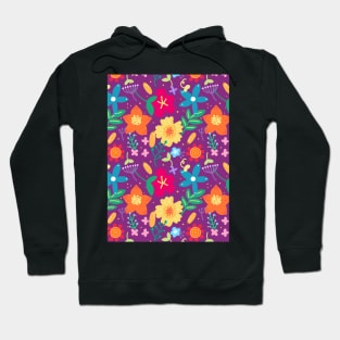 Flower Pattern A Type Hoodie